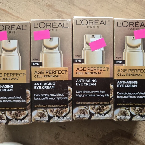 4 L'Oreal Age Perfect Cell Renewal Anti-Aging Eye Cream - Gold
